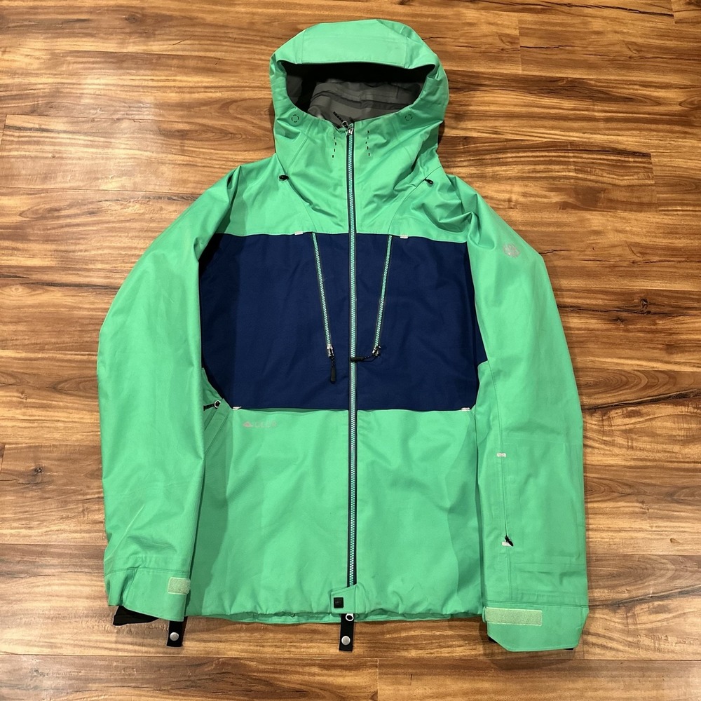 686 Jacket Mens Large Green GLCR InfiDRY 20K Shell Hooded Ski Snow Waterproof